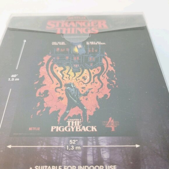 Roomates Stranger Things The Piggy Back Wall Decor Tapestry Netflix 52 x 60 - Picture 1 of 4